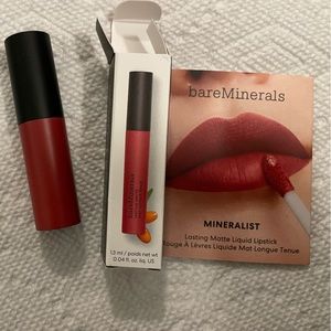 Bare Minerals matte lip stick.  Color: Spirited